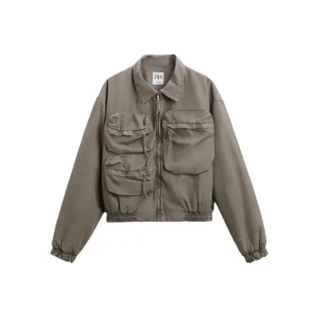 ZARA Jackets Men Brown