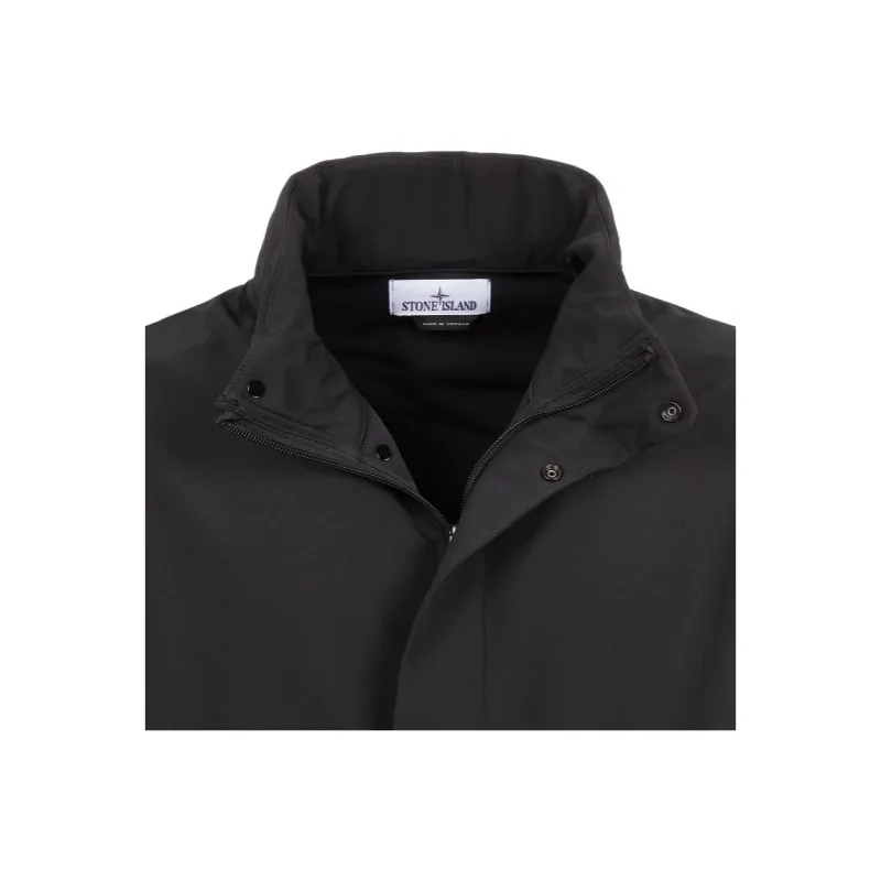 STONE ISLAND Funnel Neck Logo Patch Jacket-3