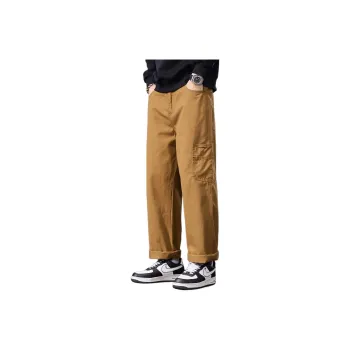 Tonlion Jeans Unisex Brown Yellow