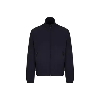 EMPORIO ARMANI Canneté effect Stretch Nylon Full zip Blouson