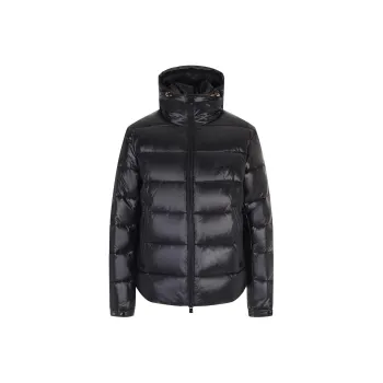 HUGO BOSS Logo Printed Down Jacket