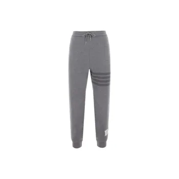 THOM BROWNE Four Bar Drawstring Joggers