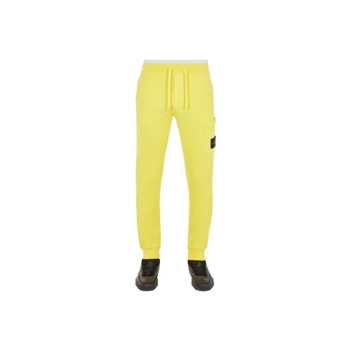STONE ISLAND Knitted Sweatpants Men Yellow