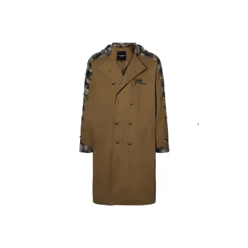 ROCAWEAR Trench Coat Unisex Coffee