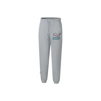 PUMA Fandom Knitted Sports Pants Men's Gray