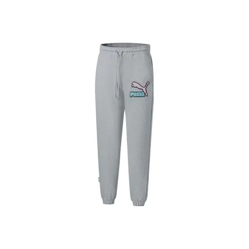 PUMA Fandom Knitted Sports Pants Men's Gray