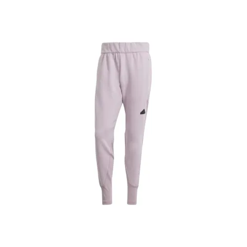 Adidas Z.N.E. Z.N.E. Winterized Tracksuit Bottoms Knitted Sports Pants Men's Light Purple