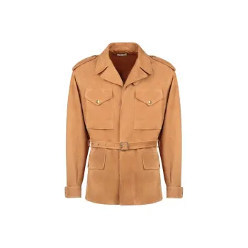 BALLY Belted Suede Jacket