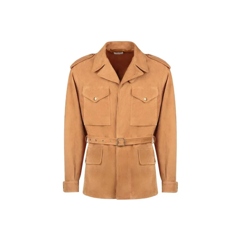 BALLY Belted Suede Jacket-0