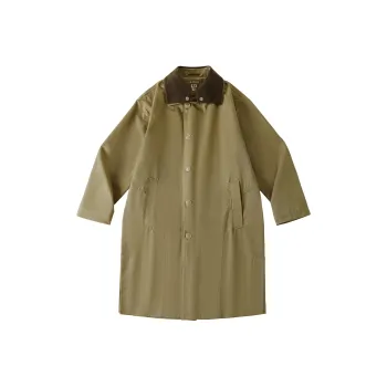 LR MADE Vintage Silhouette Mid-Length Commute Trench Coat Unisex