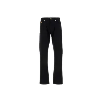 VERSACE Logo Patch Denim Jeans