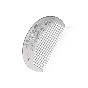 Yu Yin 999 Fine Silver Hair Comb Women's