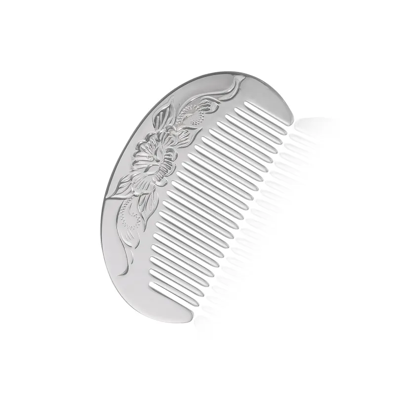 Yu Yin 999 Fine Silver Hair Comb Women's-0