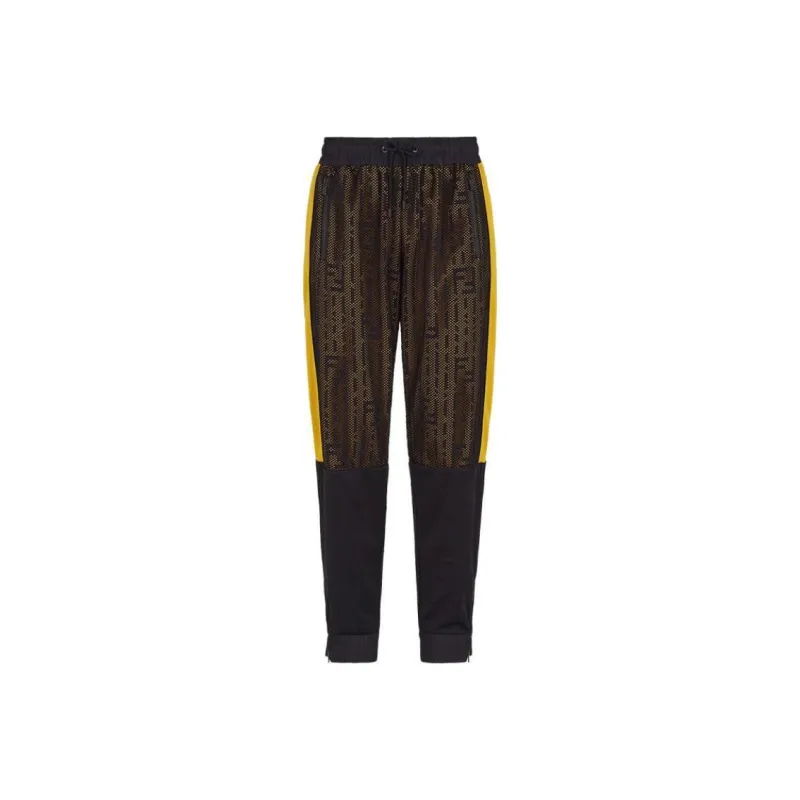 FENDI Casual Pants Men's Yellow Black-0