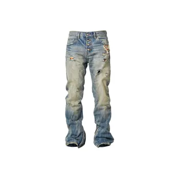 GLACIERBOY Jeans Men Washed Blue