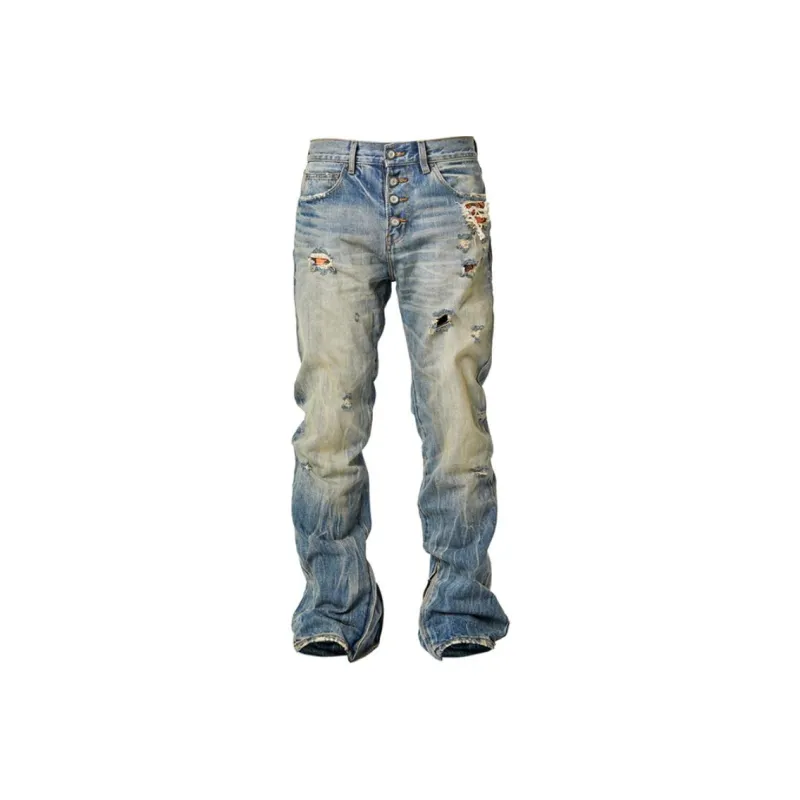 GLACIERBOY Jeans Men Washed Blue-0