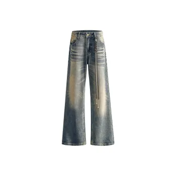 Ghost Mask Jeans Unisex Vintage Blue