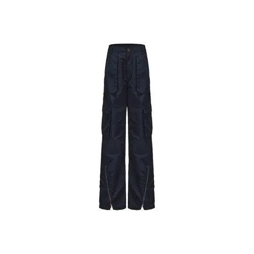 VANN VALRENCÉ Cargo Pants Women's Navy Blue