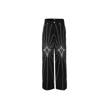 THUG CLUB Jeans Unisex Black