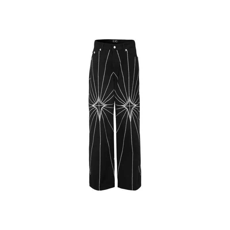 THUG CLUB Jeans Unisex Black-0