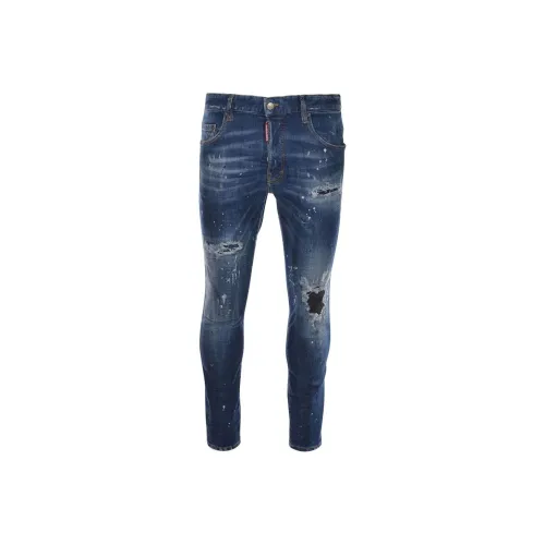 DSQUARED 2 Paint Splash Detail Distressed Jeans