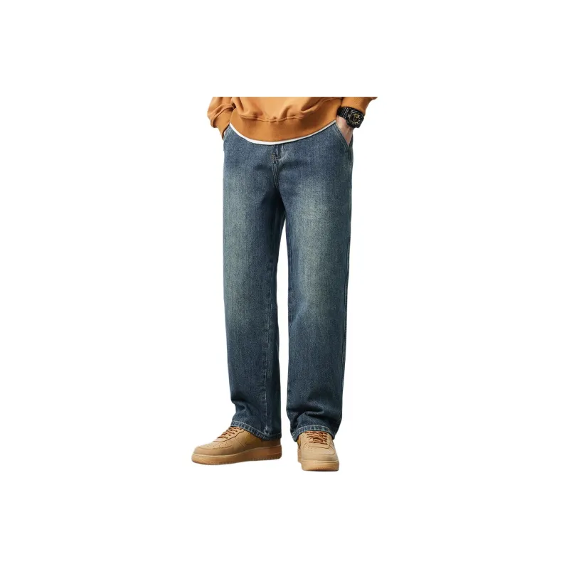 Tonlion Jeans Unisex Vintage Blue-0
