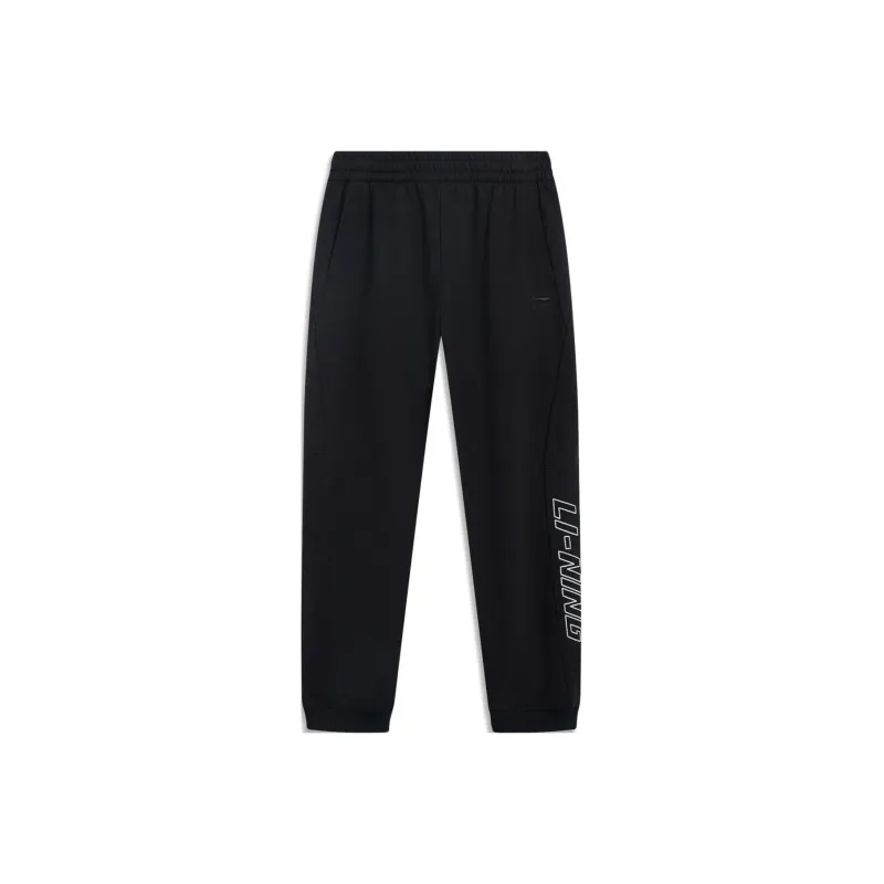 LiNing Sports Trend Series Knitted Sports Pants Men's Black-0