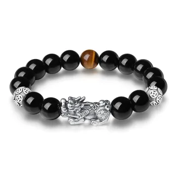 Fortune Gold Natural Agate Bracelets Unisex