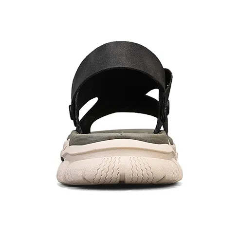 Jeep Beach Sandals Men Dark Brown/Light Gray-4