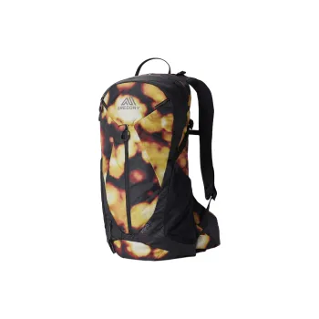 GREGORY Recycled Nylon Outdoor Mountaineering Bag Backpack Unisex Black & Yellow