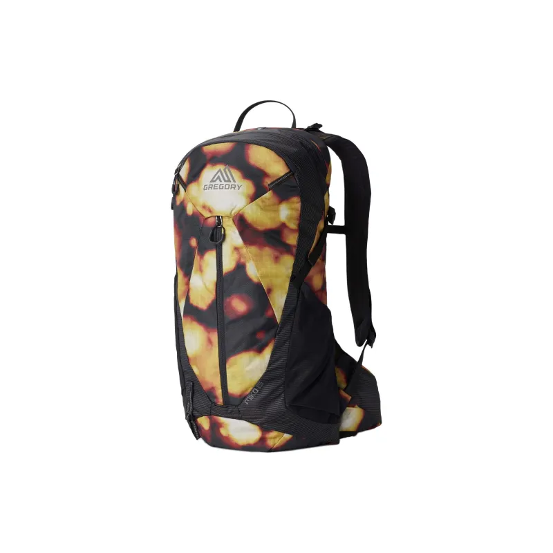 GREGORY Recycled Nylon Outdoor Mountaineering Bag Backpack Unisex Black & Yellow-0