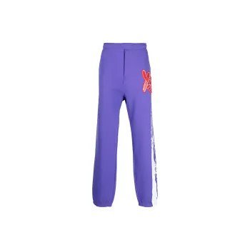 Y 3 Appliqué logo Organic Cotton Track Pants