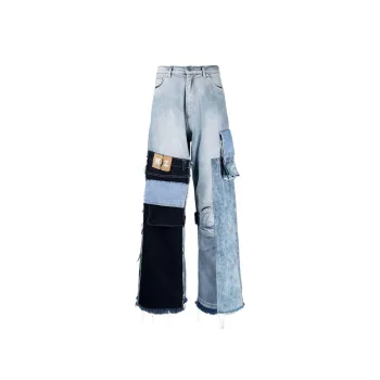 Marine Serre Jeans Unisex Blue