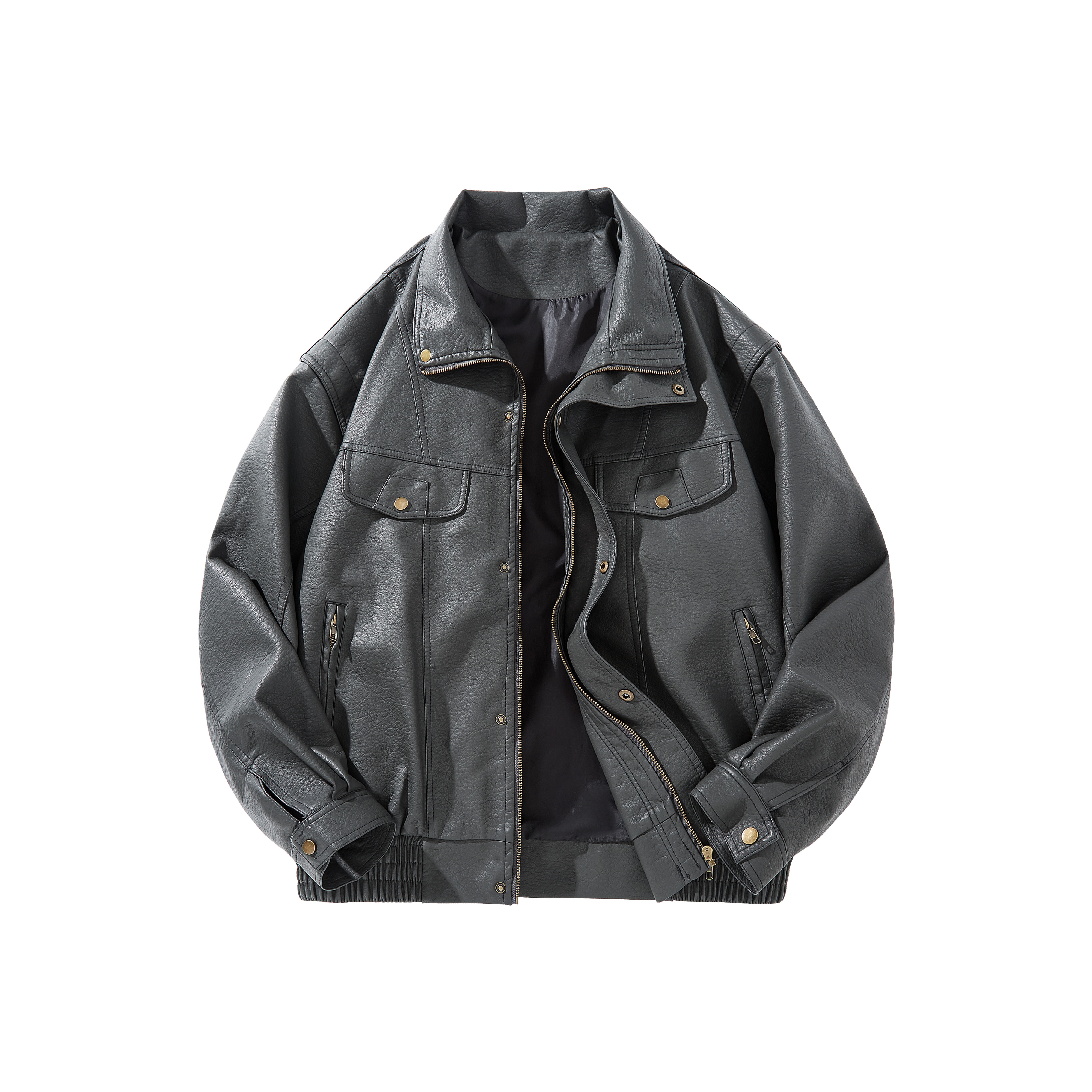 CREAZIONI LA FANTASIA E MOBILE Leather Jacket Unisex - POIZON