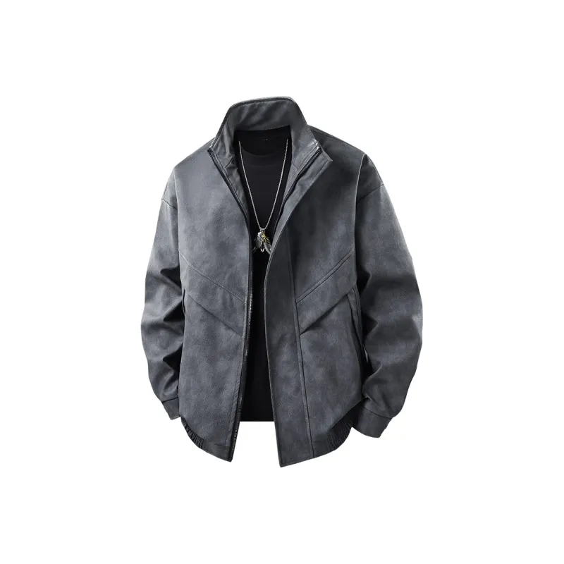 Fakeyoung Jackets Coats Unisex Black Gray-0
