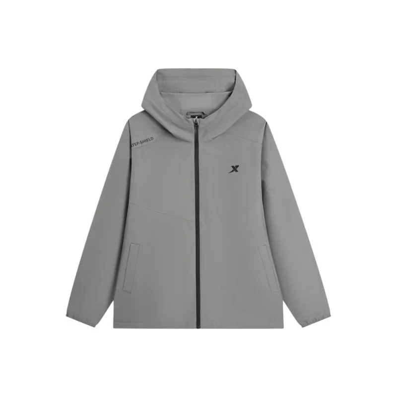 XTEP Variety Training Collection Trench Coat Men's Reserved Gray-0