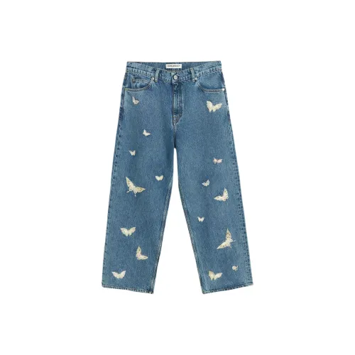 OUR LEGACY Butterfly embroidered Jeans