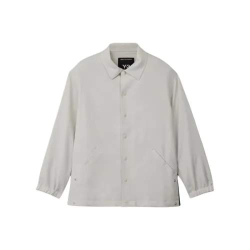 Y 3 3 Stripes Collared Button Up Jacket