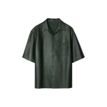 Burberry Leather Jacket Men's Jungle Color