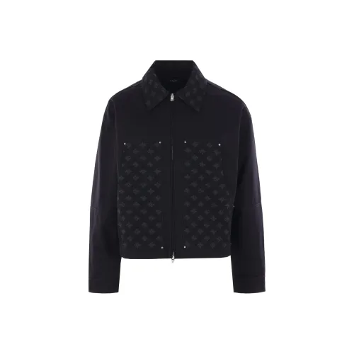 AMIRI Logo Printed Zipped Jacket
