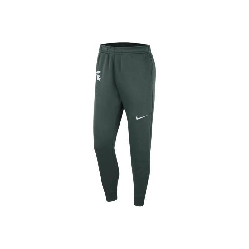 Nike Michigan State Club Fleece Knitted Sports Pants Men's Kin Green-0