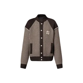 LOUIS VUITTON Knitted Cotton Jacquard Bomber