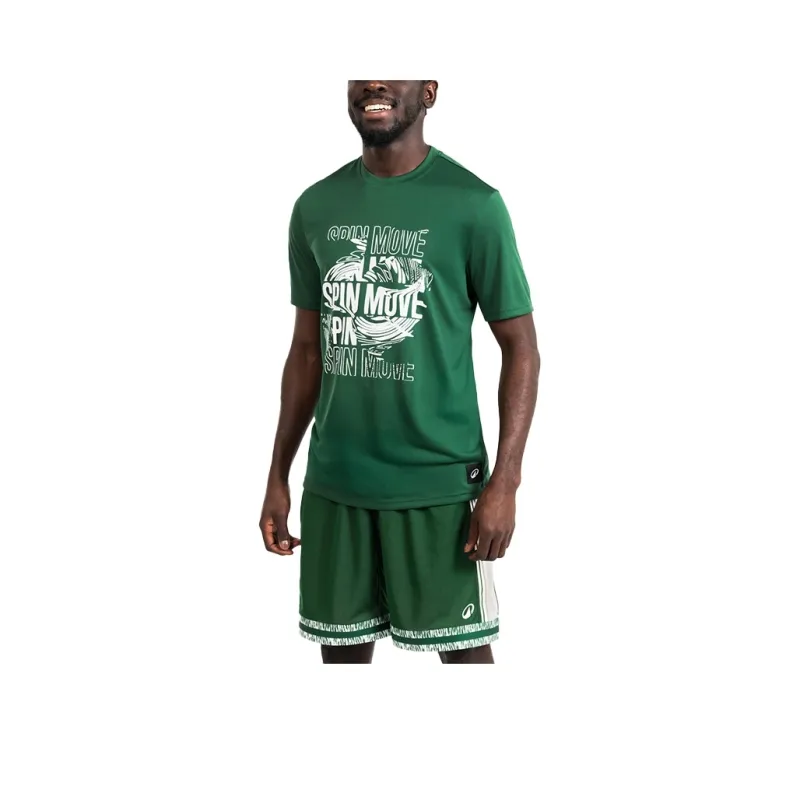 DECATHLON T Shirt Unisex Seaweed Green/White-0