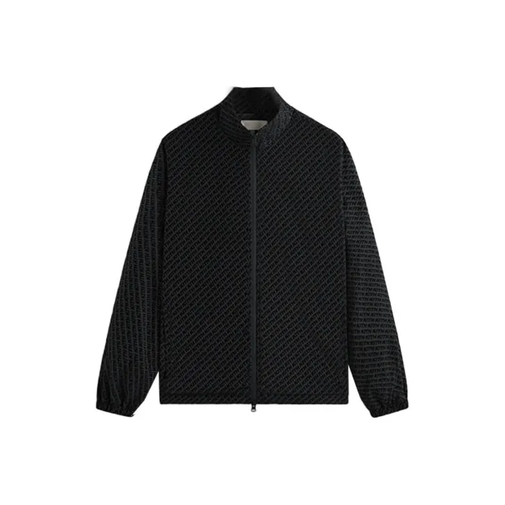 KITH Flocked Italic Monogram Davis Jacket-0