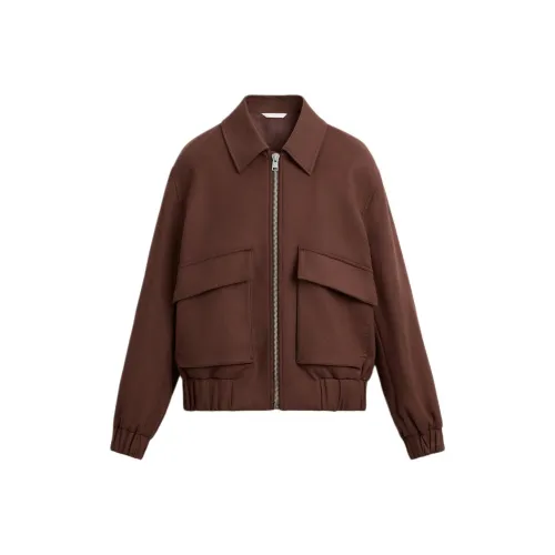 ZARA Jackets Coats Men's Burgundy