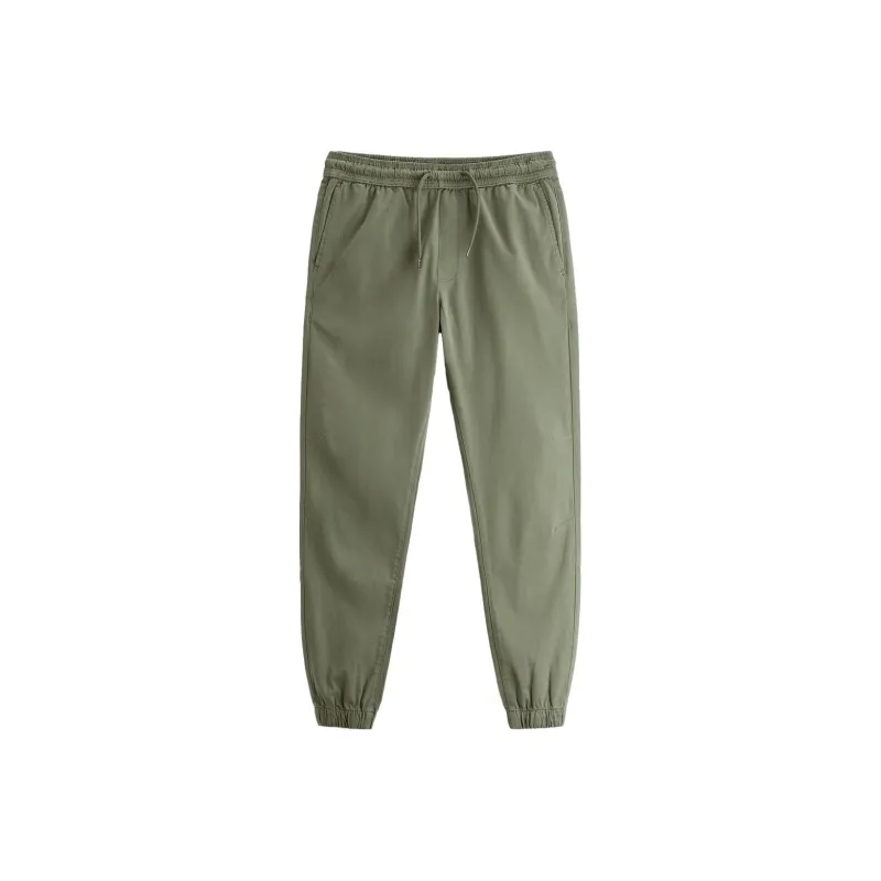 ZARA Knitted Sweatpants Men Green-0