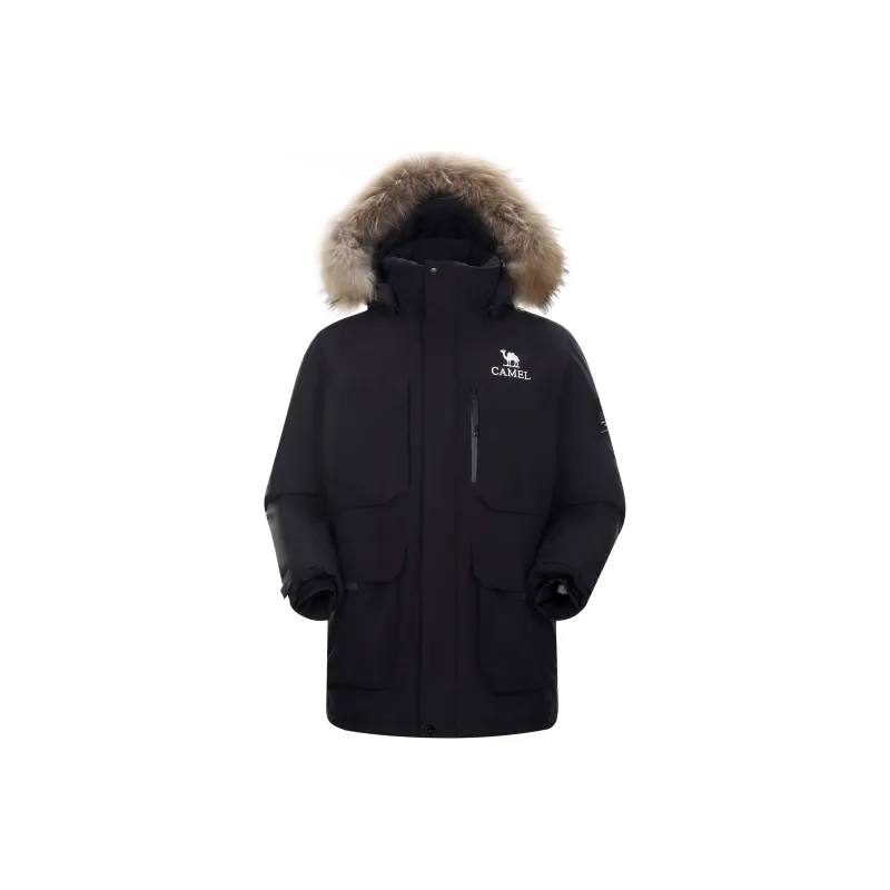 CAMEL Warm Fleece Series Down Jacket Unisex-17
