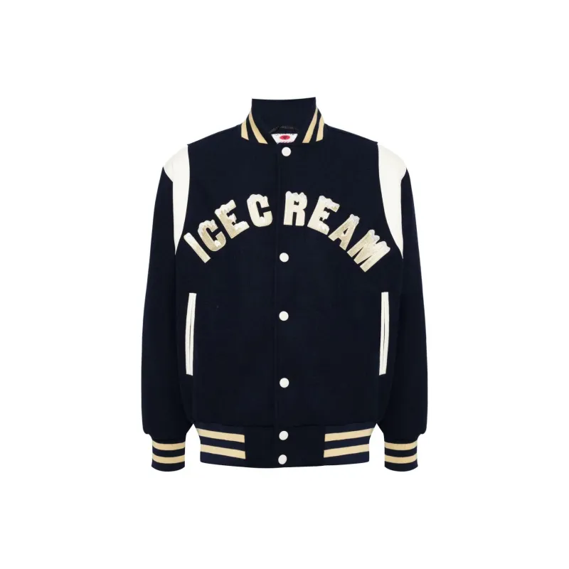 Ice Cream Drippy Varsity Jacket-0