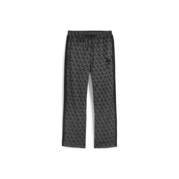 PUMA T7 AOP Straight Track Pants PT Knitted Sports Pants Men's Black