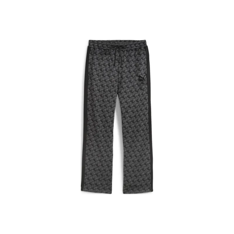 PUMA T7 AOP Straight Track Pants PT Knitted Sweatpants Men's Black-0